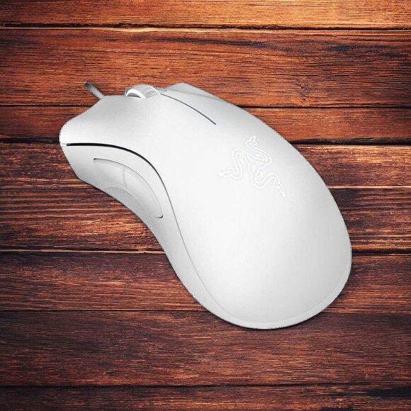 NEW In Box!! Razer DEATHADDER ESSENTIAL Wired Optical Gaming Mouse - WHITE - Picture 5 of 8